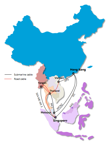 Hong Kong - Southeast Asia route