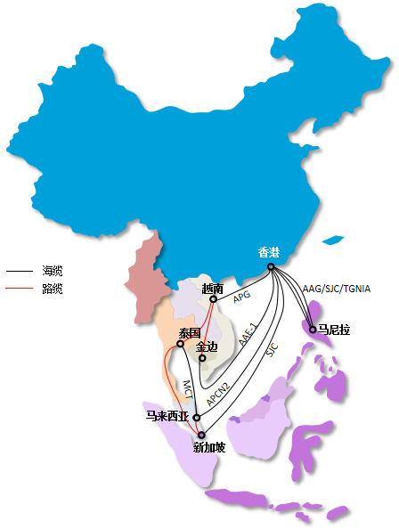 香港-东南亚线路